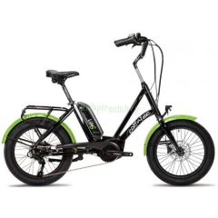 Corratec Life S AP5 RD 8 speed elektromos kerékpár, fekete-zöld 44cm