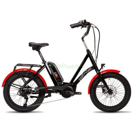 E-bike Corratec Life S AP5 RD 8 speed, fekete-piros 44cm