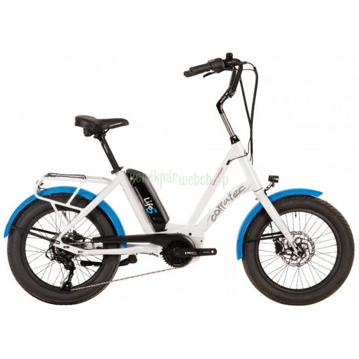 Corratec Life S AP5 RD 8 speed elektromos kerékpár, fehér-kék 44cm