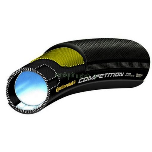 Continental tömlős gumiabroncs kerékpárhoz 28x25mm Competition TT fekete/fekete, Skin