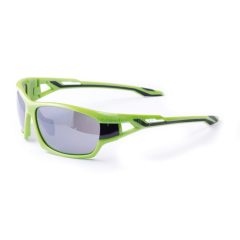   Szemüveg BIKEFUN SPY fekete/zöld #2 smoke lencse, flash mirror C3