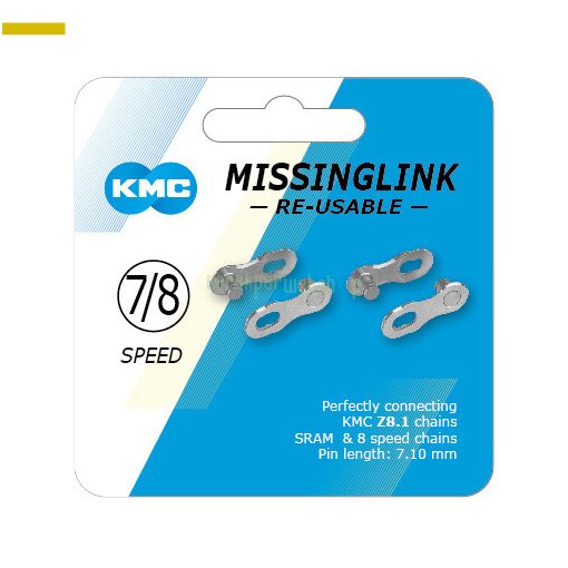 Lánc KMC MISSINGLINK patentszem 3/32 8 speed CL571R