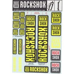 Rock Shox Sid/Reba/Recon (30/32mm) matrica [sárga]