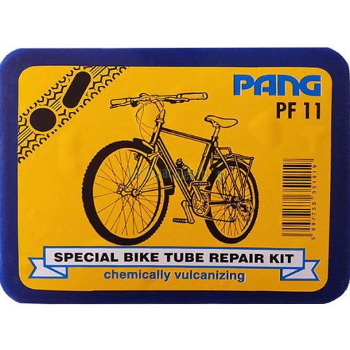Kerékpáros tömlőjavító készlet Pang PF11 szerelő szerszámmal