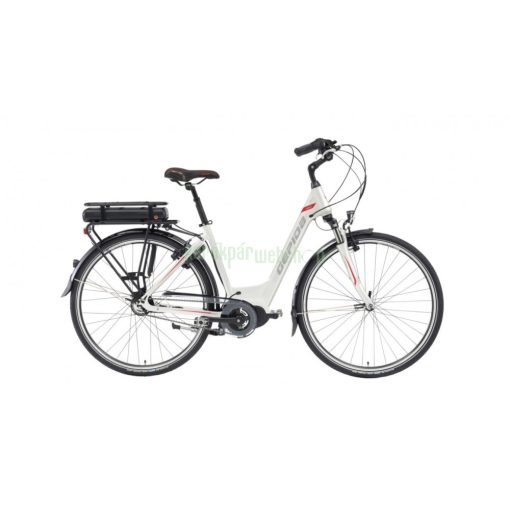Gepida Crisia Nexus 7 Bafang Racktype 450WH 2022 női E-bike fehér-piros 49cm