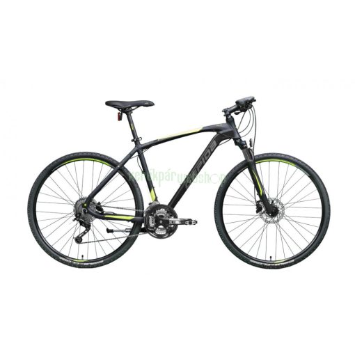 Gepida Alboin 500 CRS 28" M 27S 2023 férfi Cross Kerékpár matt fekete-világosgrafit-lime 60cm