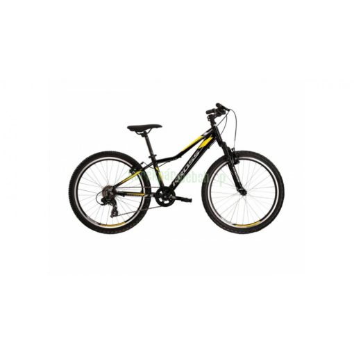 Kross Hexagon JR 1.0 2022 gyerek kerékpár fekete-sárga 24