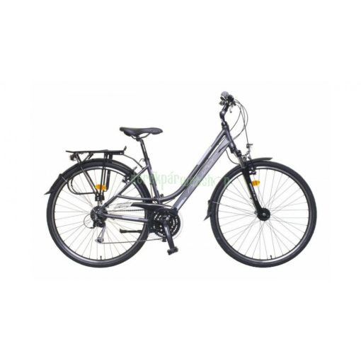 Neuzer Ravenna 200 Női Trekking Kerékpár matt fekete-rózsaszín 19"