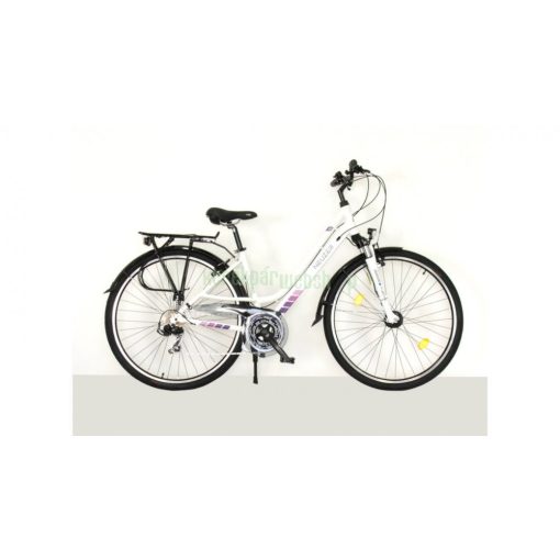 Neuzer Ravenna 100 Női Trekking Kerékpár acél hajtóművel fehér-lila matt 17"