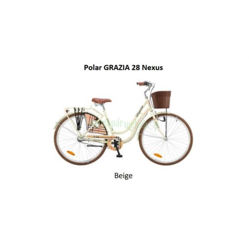 Polar Grazzia 28" Nexus 3 női City Kerékpár bézs L