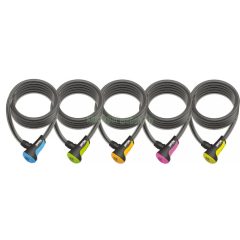   Lakat Onguard Neon spirál kábel kulcsos 180cmx12mm (5db:sárga,kék, zöld, narancs, pink)
